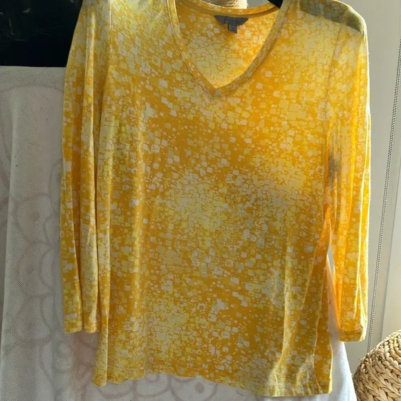 Amber Sun Yellow Patterned Top - Picture 2 of 3
